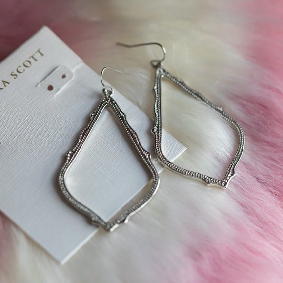 Kendra Scott Silver SOPHEE Earrings Large - Picture 2 of 3